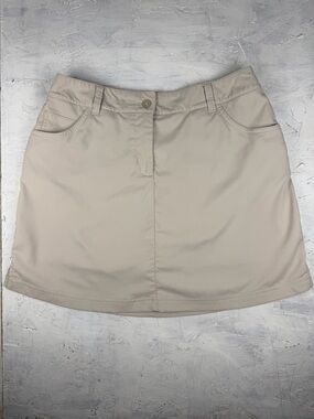 Slazenger Khaki Golf Skort Womens Size 6 Athletic Tennis Skirt